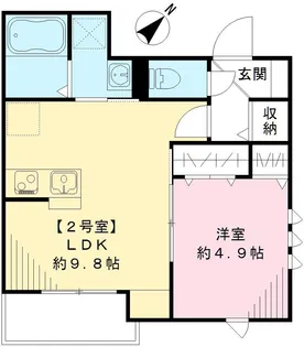 シダーハウス武蔵小山【3階】の間取り