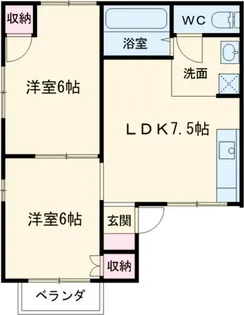 セジュール飛鳥【2階】の間取り