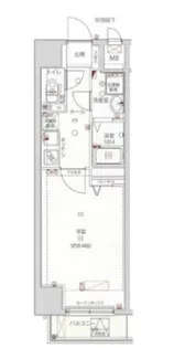 東京都新宿区西新宿4【マンション】の間取り