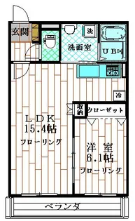 フルリール【1階】の間取り