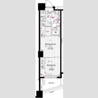 ガーラ・グランディ横濱関内【6階】の間取り