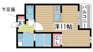 フォレストコート西元町【2階】の間取り