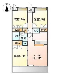 カサルビア【2階】の間取り