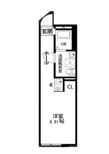 ルナソレイユ西谷【1階】の間取り