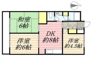 第25明智ビル【4階】の間取り