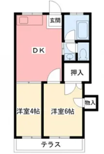 濱田マンション【1階】の間取り