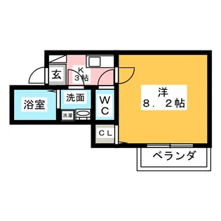 クレフラスト堀田【2階】の間取り