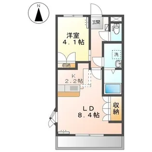 グレース・モンテローザ【1階】の間取り