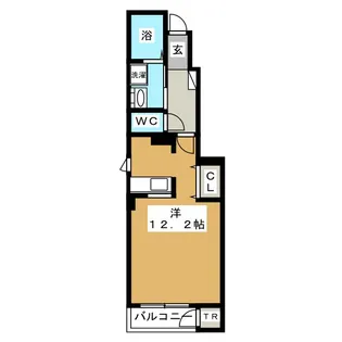 アニメート平岸【1階】の間取り