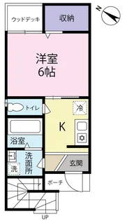 三番町アパート【1階】の間取り