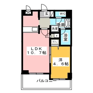 FS.幅下【5階】の間取り
