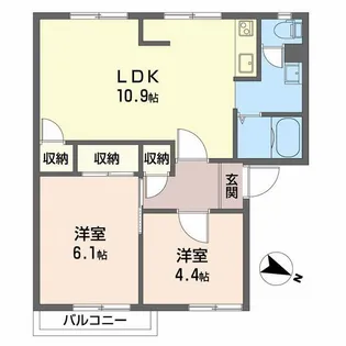 グランシャリオ日永西 A【2階】の間取り