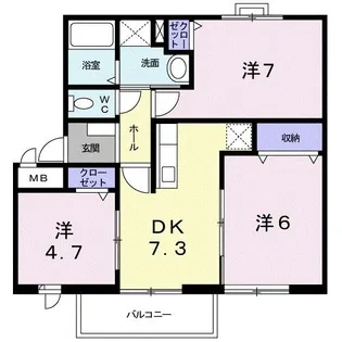 空木館【2階】の間取り