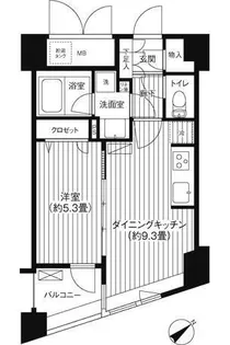コスモリード新宿余丁町【3階】の間取り
