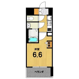 プラシード京都【6階】の間取り