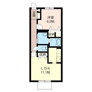 シャルム弐番館【1階】の間取り