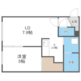 北海道札幌市中央区南四条西14【マンション】の間取り