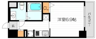 エイペックス北梅田【7階】の間取り