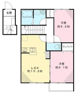 アシステンツァ駒沢公園【2階】の間取り