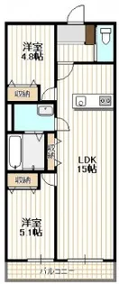 アマゾン・リリー【1階】の間取り