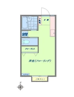 東京都中野区中央3【アパート】の間取り