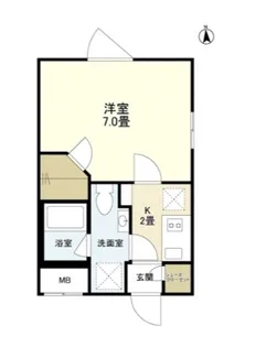 ウェルスクエアイズム奥沢【3階】の間取り