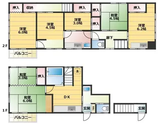 東京都北区志茂2【一戸建】の間取り