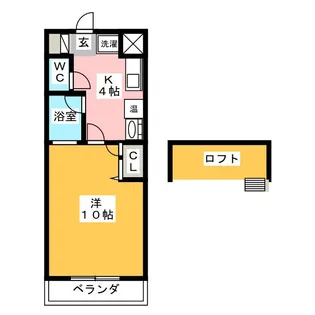 MINOYAマンション【4階】の間取り