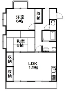 ビューハイツM【1階】の間取り