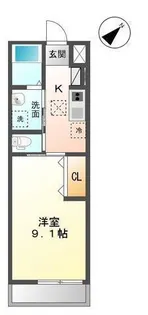 ブルーム【1階】の間取り