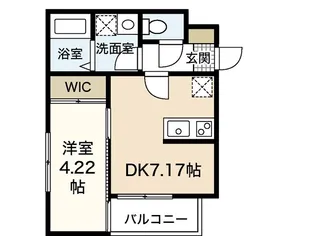 セブンプロート庚午南【3階】の間取り