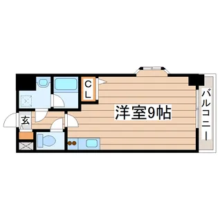 ラポール勾当台【4階】の間取り