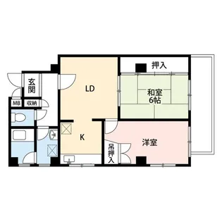 西田辺Premiere【4階】の間取り