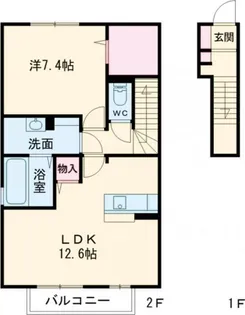 ルミエール【2階】の間取り