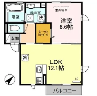 グリュック ハイム【1階】の間取り