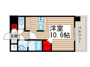 ウィッシュ・スクエア・イースト【6階】の間取り