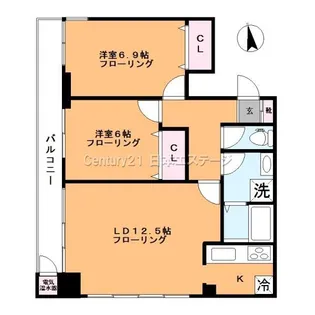 サクシード上池台【3階】の間取り