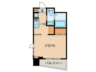 レジディア市谷薬王寺【9階】の間取り