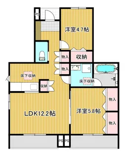 APT サン・シルフ I【1階】の間取り