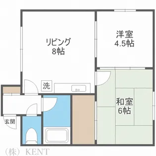 サンハイツ【4階】の間取り