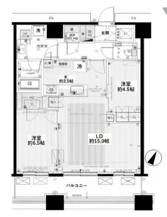 勝どきザ・タワー【42階】の間取り