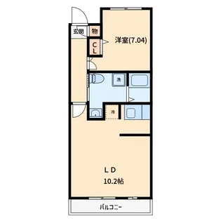 ロイヤルヒルズ浦和【4階】の間取り