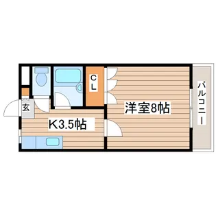 グレース鹿野【1階】の間取り