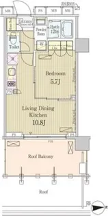 パークアクシス池田山【4階】の間取り