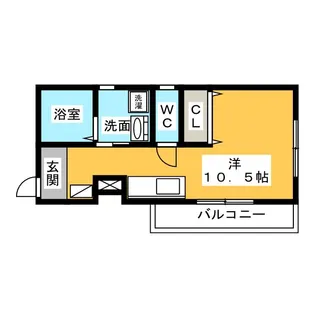 ラフィナート幡野【3階】の間取り