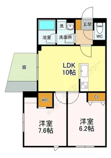 アミスタ湘南【1階】の間取り