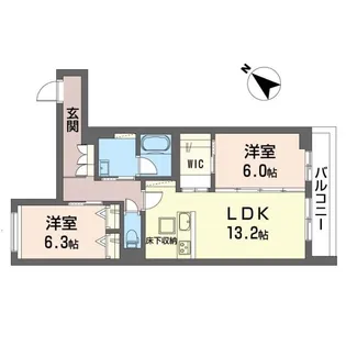 カーサフィオーレ(五井)【1階】の間取り