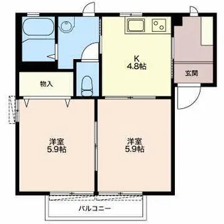 クアトロ【1階】の間取り
