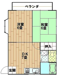 メゾンTU第3【2階】の間取り