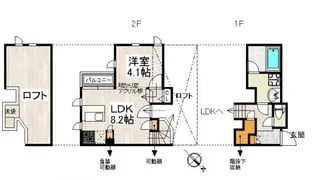CB千早エクラ1【1階】の間取り